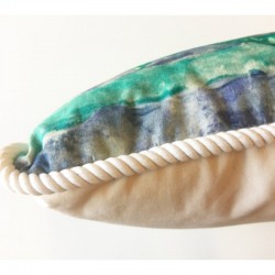 Aqua Seahorse Pillow